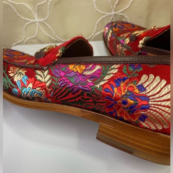 (S5) Russell TAFT Men\'s Loafer Cocktail Shoes Black/Brown Floral EU size 40 main image 9